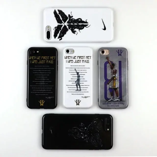 Basketball Phone Case for iphone 6 6s Cases Silicone Black Mamba
