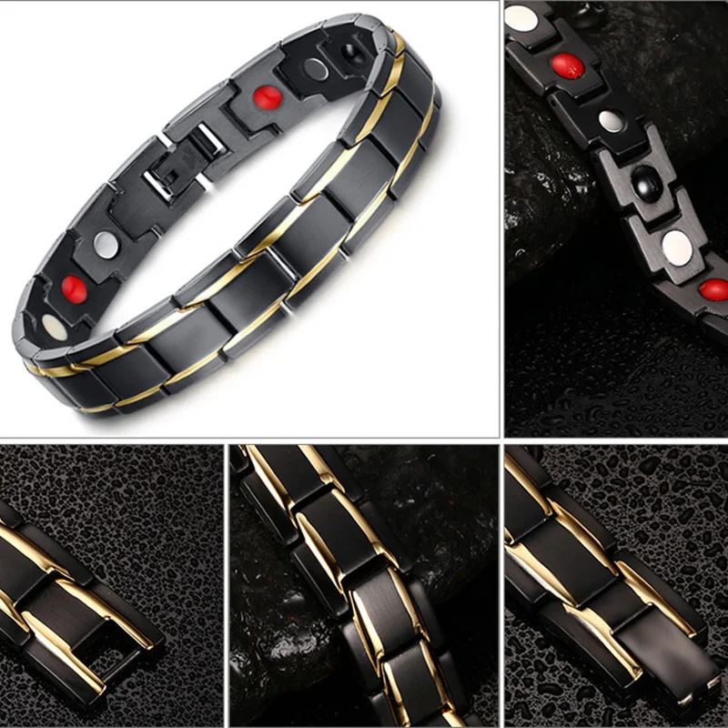 Магнитный браслет Vnox для мужчин из нержавеющей стали|bracelets for|energy braceletbracelet for men |
