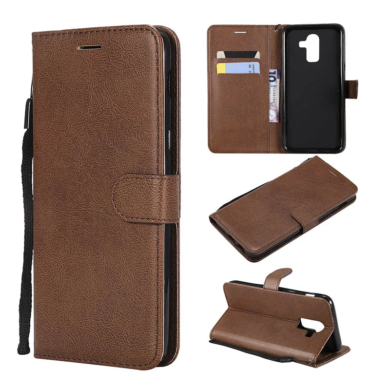 Luxury Leather Flip Case For Samsung Galaxy J3 J5 J7 2016 2017 J2 Pro J4 J6 J8 2018 J7 Duo J7 J5 Prime Wallet Full Cover Plain   (4)