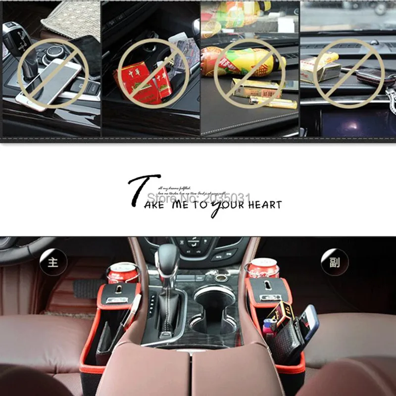 Estilo de Fenda do Assento Armazenamento para Creta Novo Carro Lacunas Caixa Ix25 Toyota Avensis T25 Ford Explorer 5 Kia k3 Citroen c5 Audi a3 8p 2020 5 High Quality Automóveis e motos