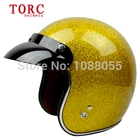 2014 new brand TORC moto chrome casco capacete motorcycle helmet 3/4 open face vintage motocross helmets DOT  M ~ XXL
