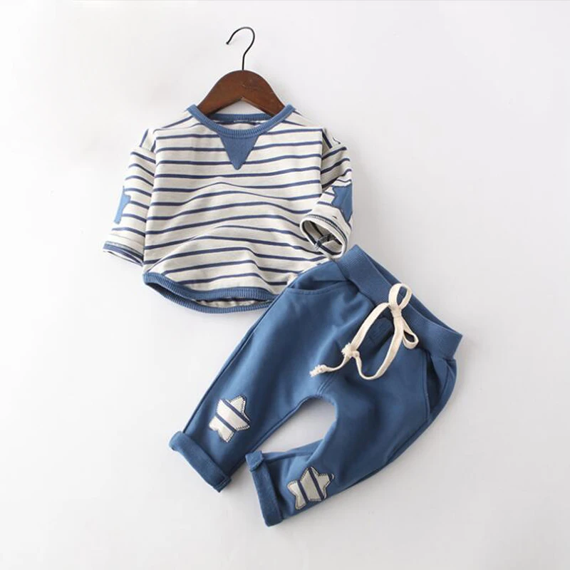 

BibiCola Baby Boy Clothing Set Bebe Clothes Suit Spring Newborn Long Sleeve Tracksuit+Pants Autumn 2pcs Toddler Sport Outfits