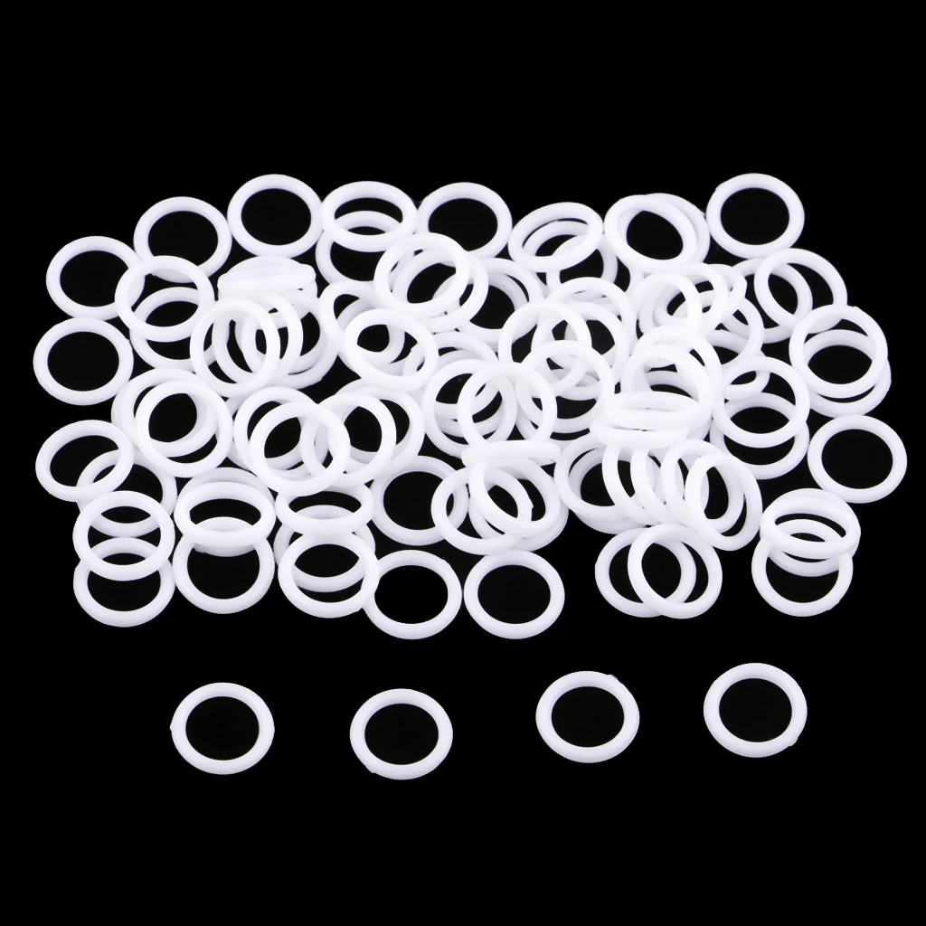 100 Pieces 6mm Bra Adjusters Slider O Ring Adjustable Buckle Underwear Accessories