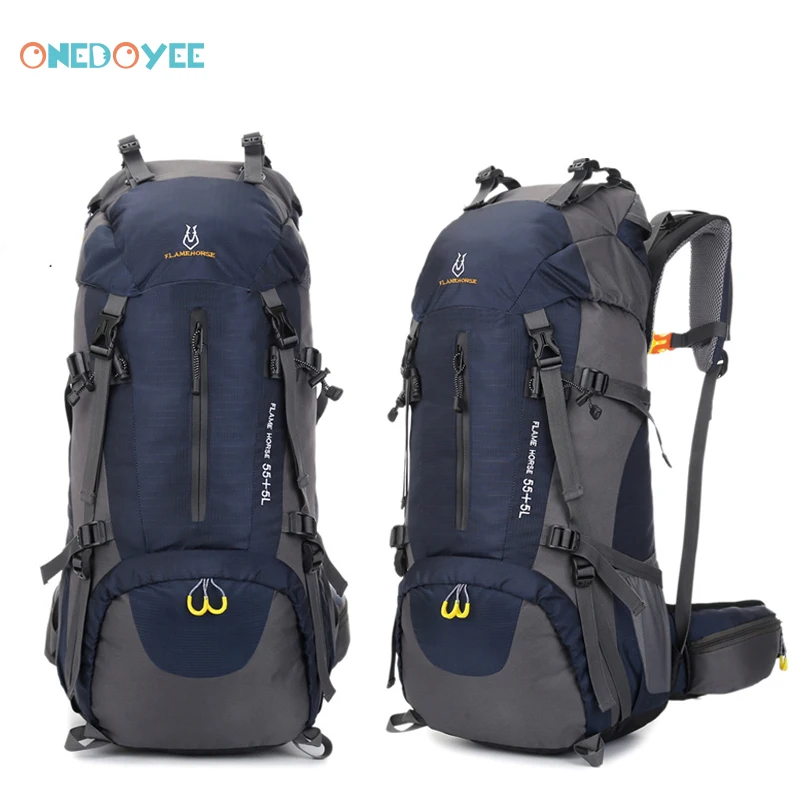

Onedoyee Camping Hiking Backpack Outdoor Sports Bag Traveling Trekking Rucksack Mountain Climbing Equipment 60L for Men Women