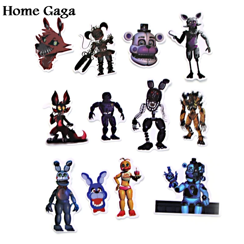 Homegaga 58 шт. Nights at Freddy bears, детское украшение, стикеры для скрапбукинга, альбома, багажа, ноутбука, телефона, наклейка, D1535