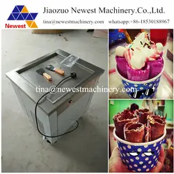 Тайский рулонов 50 см Пан двойной плоский жареными мороженое roll machine/машина для готовки мороженого/Таиланд стиль машина для готовки