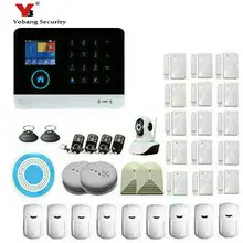 Yobang Security wifi GSM Alarm System TFT Android IOS APP Touch keypad Android ISO App Smart Home Burglar Alarm System