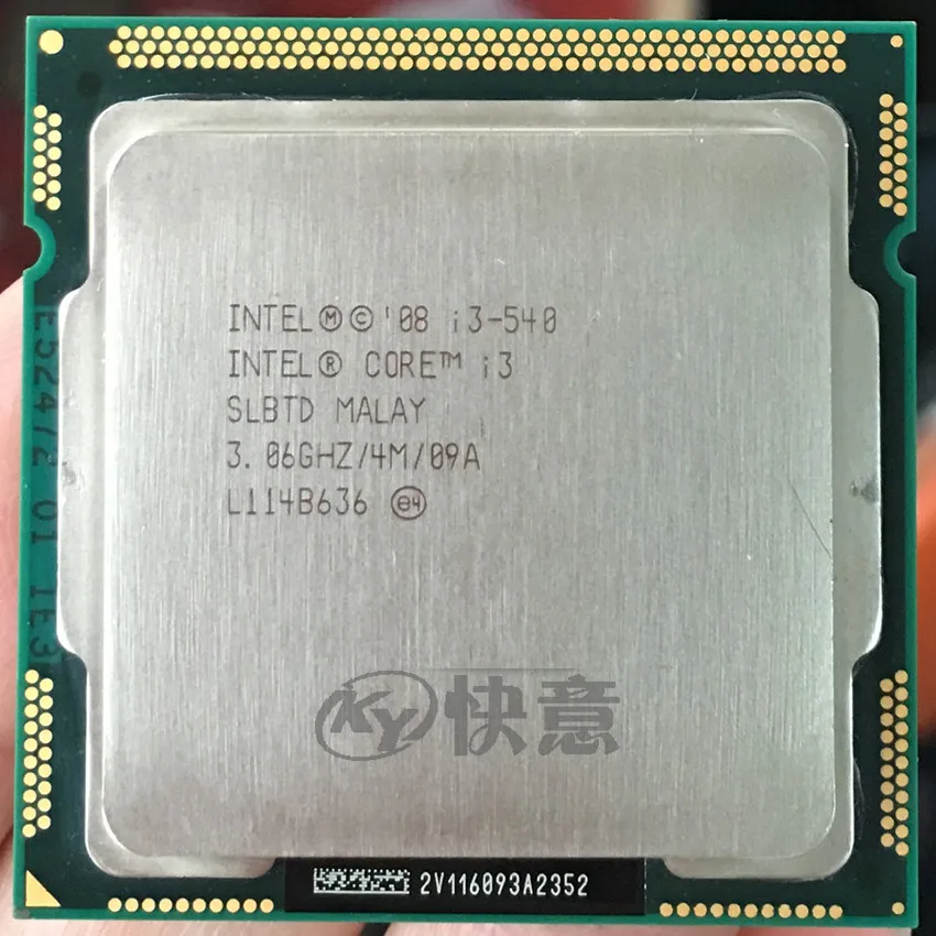 Оригинальный процессор Intel Core i3 540 3 06 ГГц 4 Мб кэш памяти LGA1156 настольный