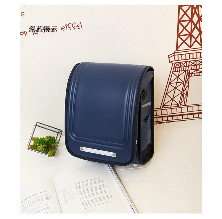 Coulomb Japanese Kids Primary School Backpack Waterproof PU Student Children Boys Load Shedding orthopedic Backpacks Daypack (6)