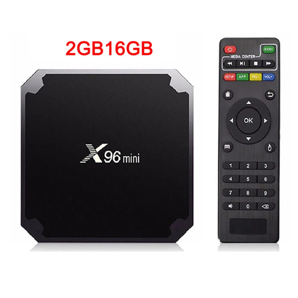 X96 Мини Android 7,1 Smart tv BOX X 96 2 ГБ 16 ГБ 1 ГБ 8 ГБ Amlogic S905W четырехъядерный поддержка 4 K 30tps 2,4 ГГц WiFi X96mini телеприставка - Цвет: 2GB 16GB Without IR