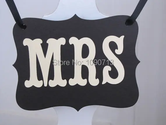 1 X Черный MRMRS баннер Новое поступление шикарный реквизит для свадебной фотографии знак Висячие гирлянды