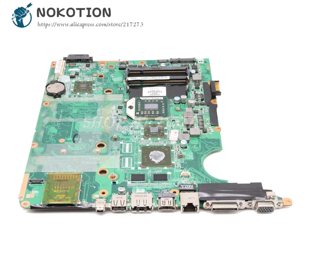 Hot Product  NOKOTION For HP Pavilion DV7 DV7-3000 Laptop Motherboard Socket S1 DDR2 HD4500 Free cpu DAUT1AMB6E0