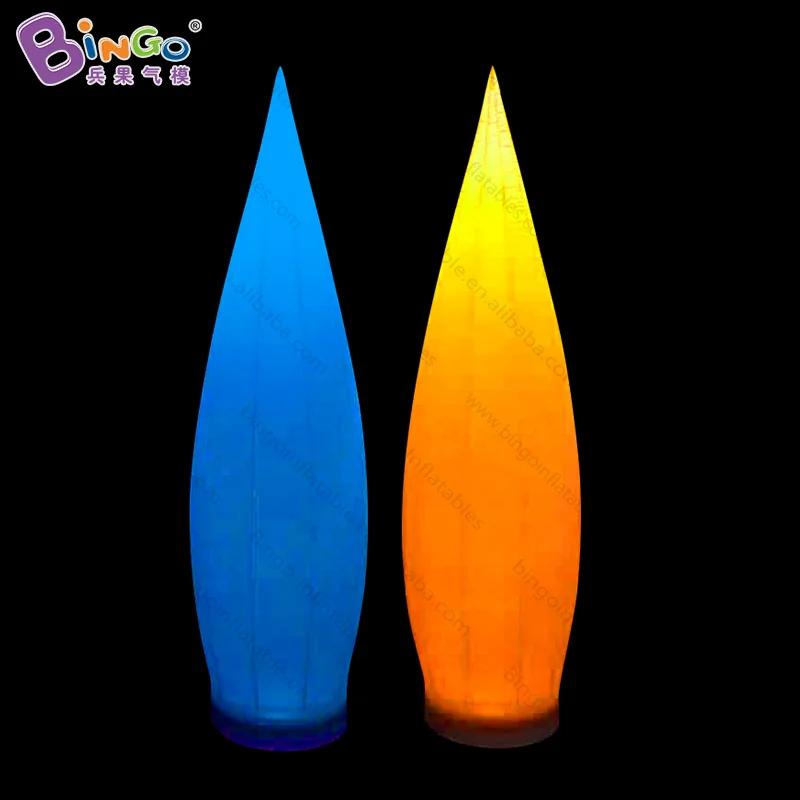 

2018 Hot sale LED inflatable pillar, water drop shaped inflatable column, prism inflatable light tower for decoration