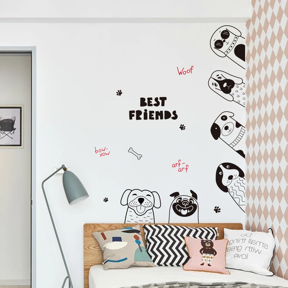 Bedroom Door Stickers Cornersticker baby Wall Sticker For Kids Room wall decorations living room Home Accessories