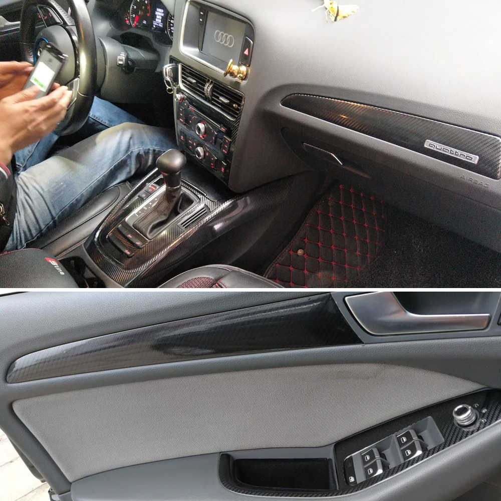 Для Audi Q5 2010-2017 интерьерная Центральная панель управления дверная ручка 3D/5D