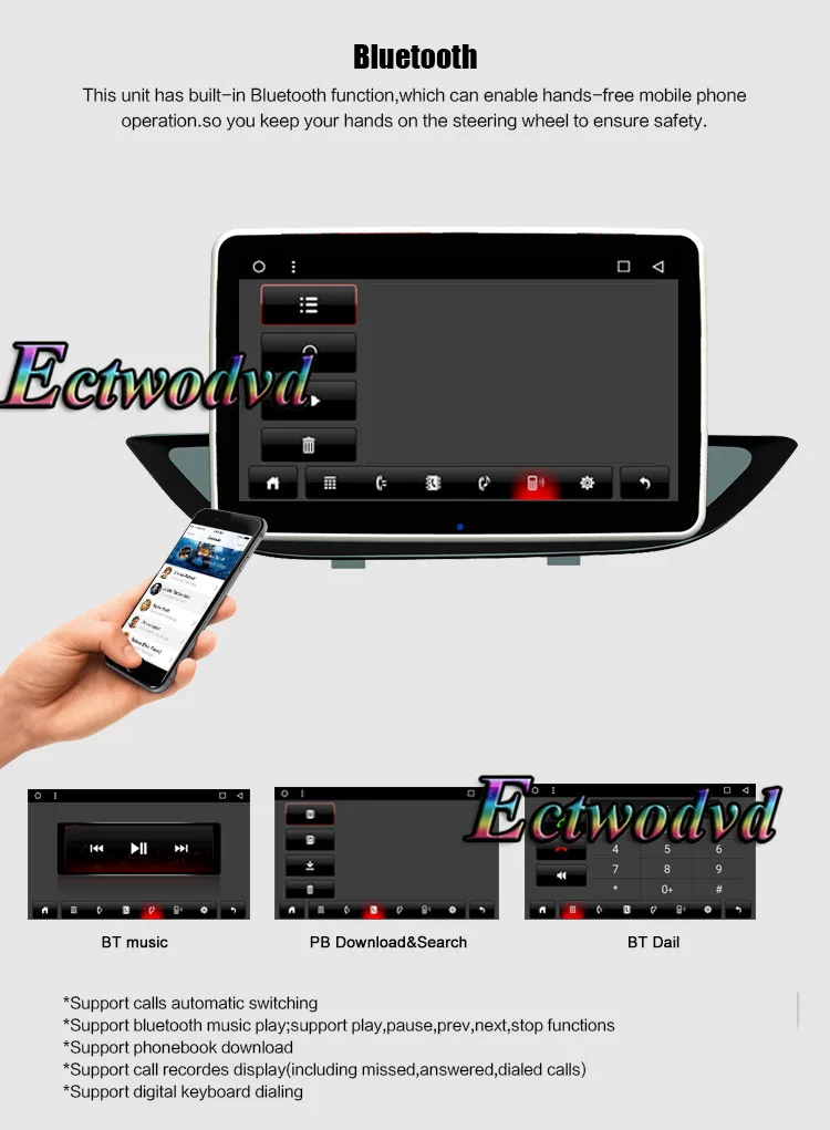 Sale Ectwodvd Octa Core Android 8.1 Car Radio Stereo GPS Navigation for Peugeot 308 2012 2013 2014 2015 Car DVD Multimedia Player 20