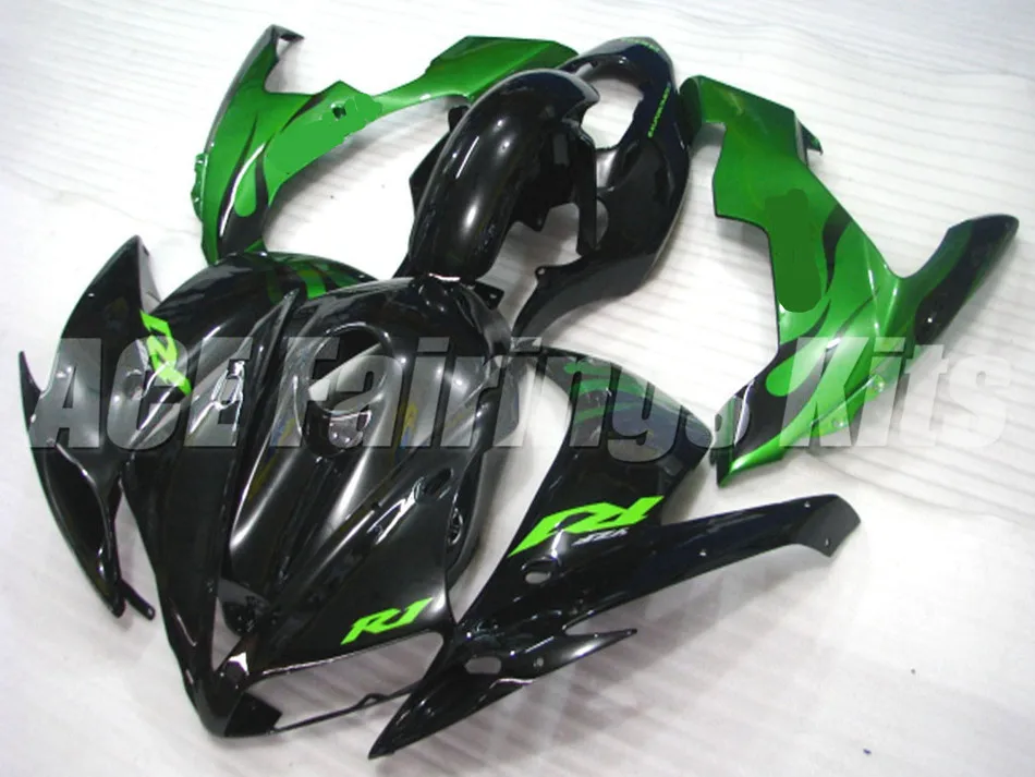 

New Injection mold Fairing kit fit for YAMAHA YZFR1 04 05 06 YZF R1 2004 2005 2006 YZF1000 ABS Fairings set custom black green