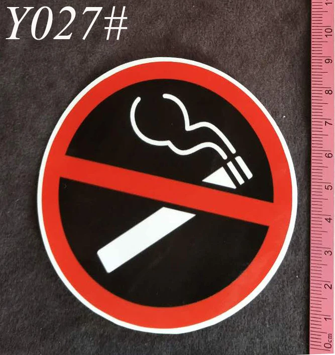 Y027# курение знак большой, ПВХ наклейки, масштабных дорожных чемоданов стены PencilBox велосипед Телефон подвижная пластина граффити укладки купить 3 получить 4