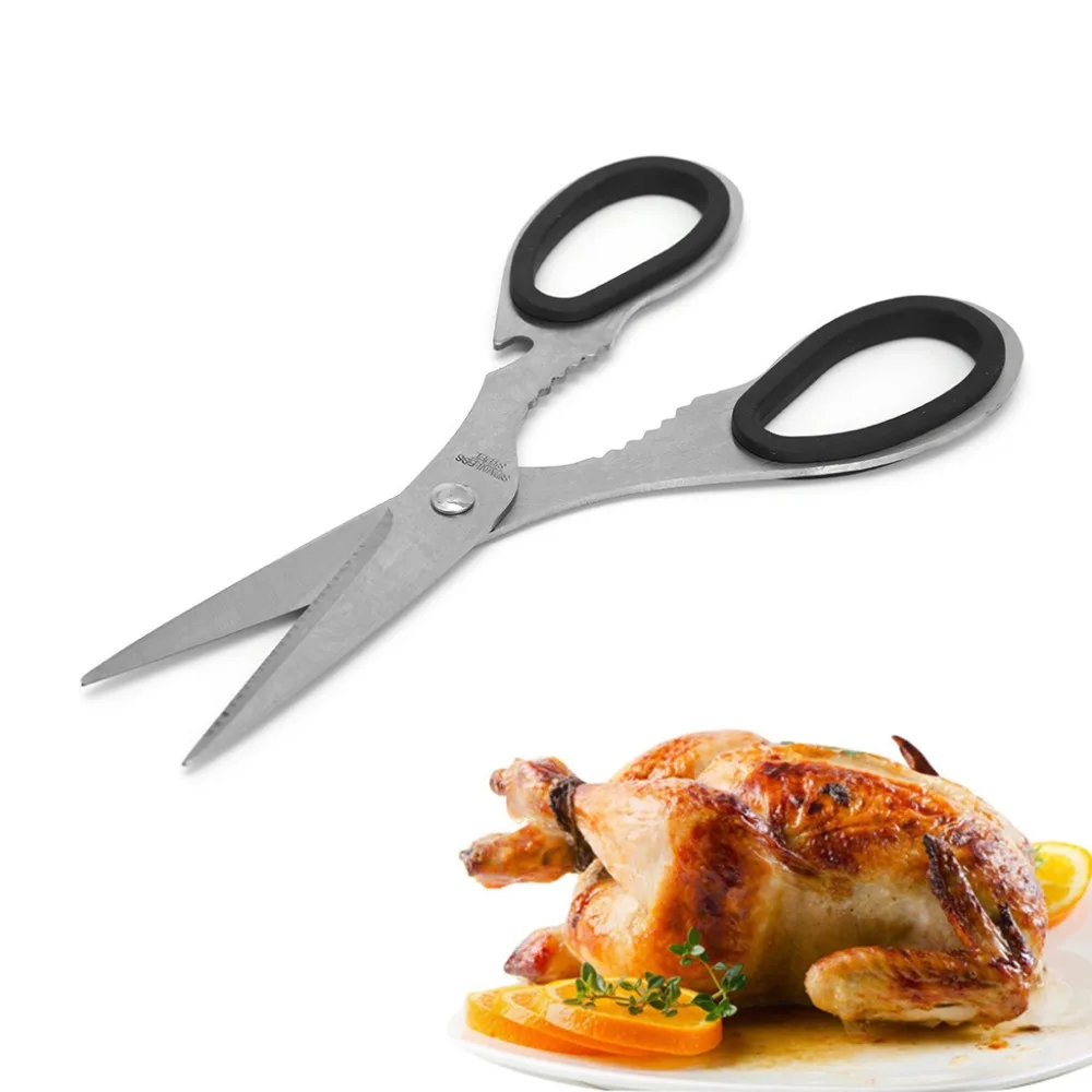 

Multifunction Kitchen Shears Stainless Steel Heavy Sharp Scissors Nutcracker Kitchen Cook Tool Knives Accessories High Quality