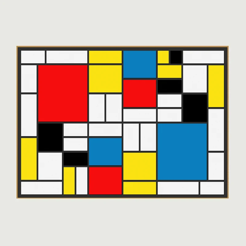 Абстрактная живопись сетки картины от Piet Cornelies Mondrian Современная печать на холсте стены искусства для гостиной Куадрос украшения - Цвет: First