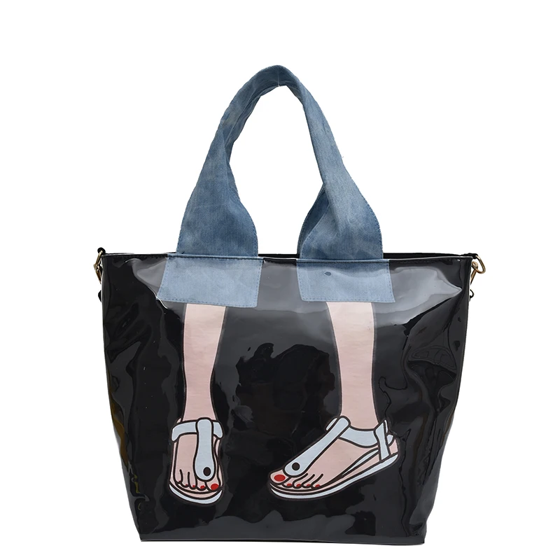 

Real patent leather handbag big lady handbag female fashion designer high quality office lady shoulder bag 2019
