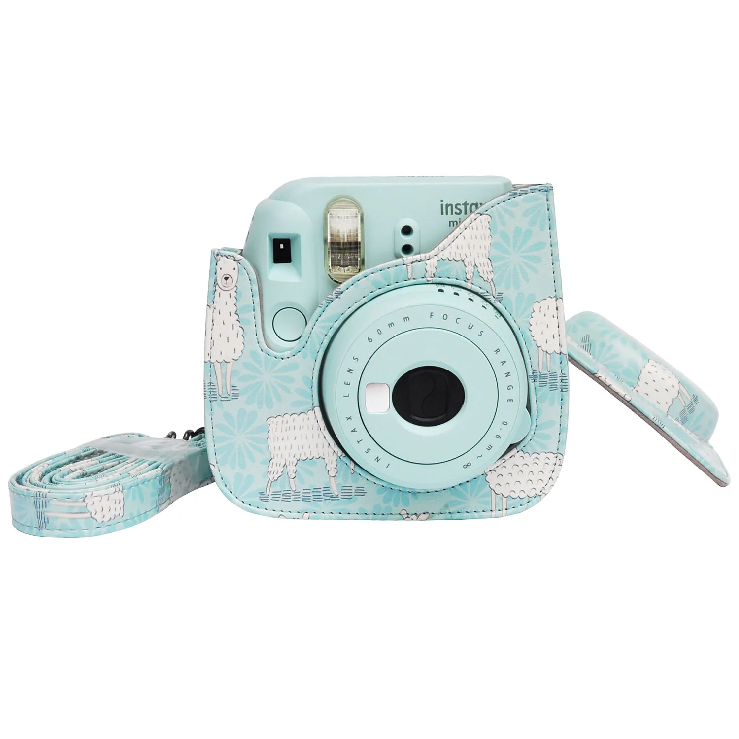 Из искусственной кожи Instax Mini 9 Камера чехол сумка для фотоаппарата моментальной печати Fujifilm Instax Mini 8/9 пленка глянцевая фотобумага для Камера с плечевым ремнем защитная сумка