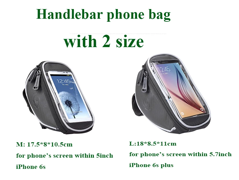 Best ROSWHEEL Bike handlebar phone bag Bicycle Cycling Frame Bag Panniers Waterproof Handlebar Touchscreen Phone Case Pouch 11810 0 Best ROSWHEEL Bike handlebar phone bag Bicycle Cycling Frame Bag Panniers Waterproof Handlebar Touchscreen Phone Case Pouch 11810 0