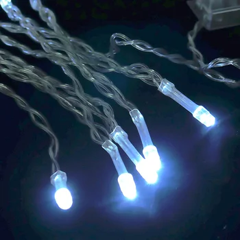 

10AA Battery Operated LED String Lights For Xmas Garland Party Wedding Decoration Christmas Flasher Fairy Lights