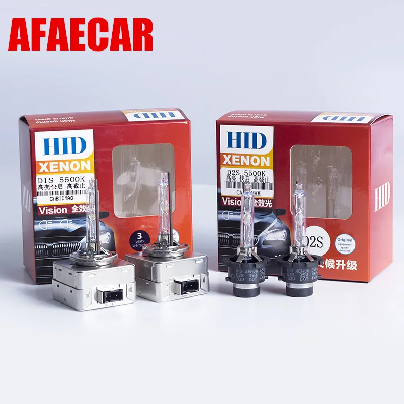 

AFAECAR 3 year warranty 1 pair 5500k Xenon D1S D2S hid lamp D4S D3S bulbs 35w 12v