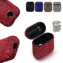 Luxury Diamond Decorative Case For Apple AirPods Case Accessories Wireless Bluetooth Earphone Protective Cover Bag Shell Case