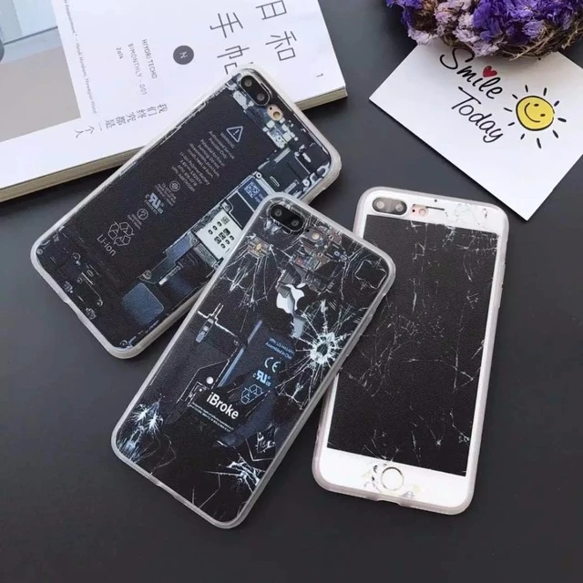 Moda mate trasero duro PC koso parodia broma Dañado celular caja del  teléfono para iphone 5 5s se 6 6 s 6 s más 7 casos de la cubierta|case for  iphone|phone casescell