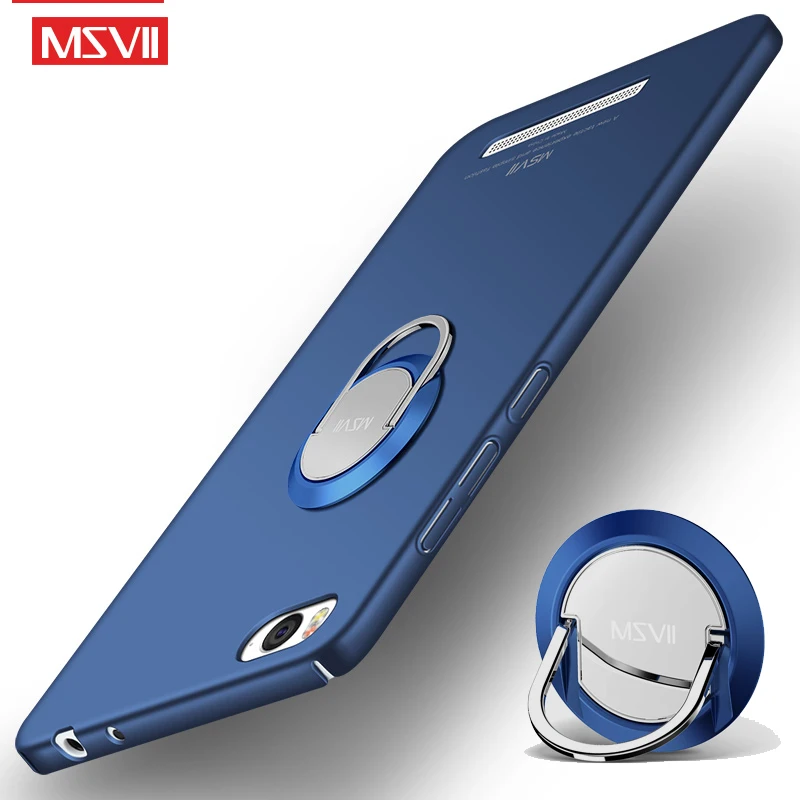 MSVII чехол для Xiaomi Mi 4C Mi4c матовый Mi4 4 Xaomi кольцо держатель 4i Mi4i |