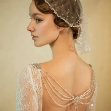 Модные Свадебные Головные Уборы Румяна Простой Фата Мягкий Тюль Атласная Край 2 Шт. Части Волос Hand Made Свадебный Короткие Покрывалами LV25