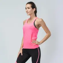 Фитнес Топ Для женщин Спортивный жилет с открытой спиной, без рукавов, для тренажерного зала для занятий йогой Топы упражнения тренировка Для женщин тренировочный жилет для бега футболки