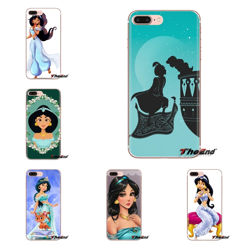 Silicone Shell Case pretty cartoom Jasmine Princess For Xiaomi Mi4 Mi5 Mi5S Mi6 Mi A1 A2 5X 6X 8 9 Lite SE Pro Max Mix 2 3 2S |