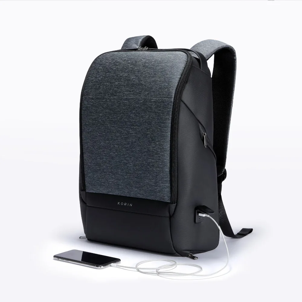 

FlexPack Pro Multifunctional Flexibility Anti-Theft Backpack 15.6 inch Laptop Bag with 2.0 USB Charging Port Large Capacity Wate