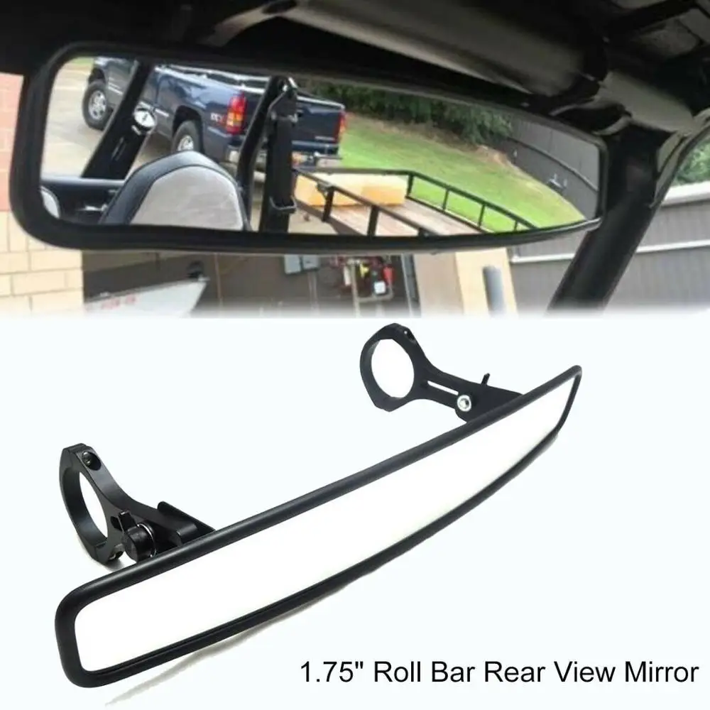 1.75" Clamp UTV Wide Rear View Mirror Racing Mirror for Polaris Rangers