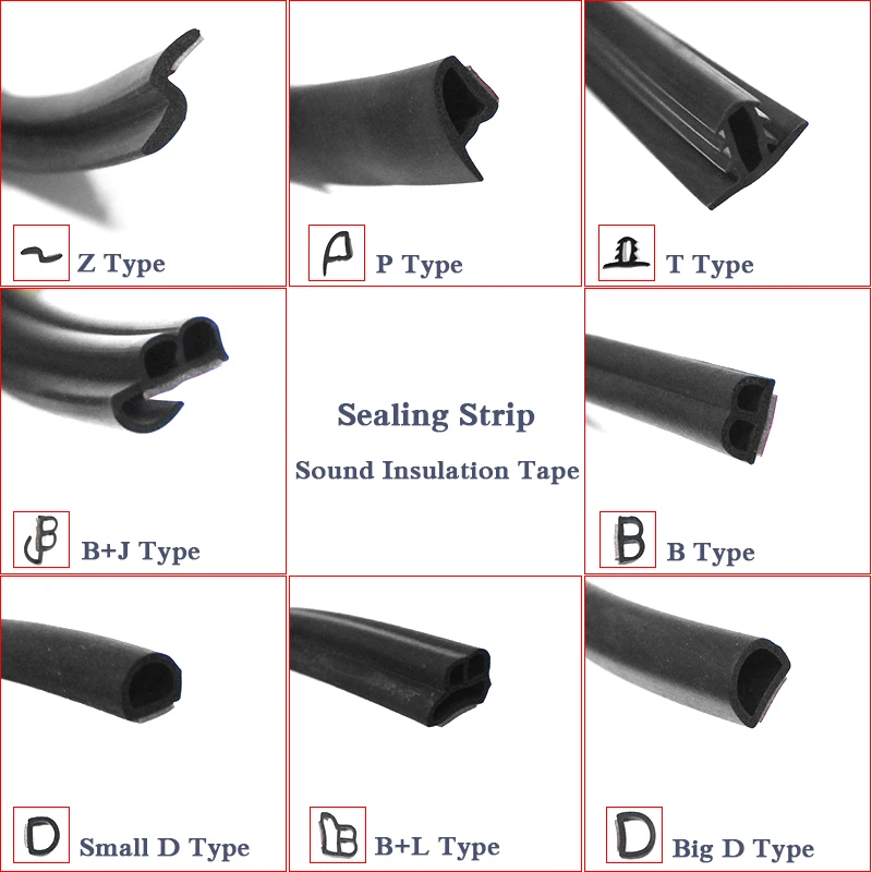 3M Универсальный B D T Z P L J Тип автомобильные дверные уплотнительные полосы стикер багажника звукоизоляция водонепроницаемый уплотнительный стикер интерьерные аксессуары