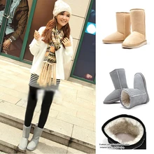 HENGSONG Fashion Women Winter Snow Boots Warm Mid-calf Boots Winter Soft Flat Shoes platform boots female sapato feminino 871406