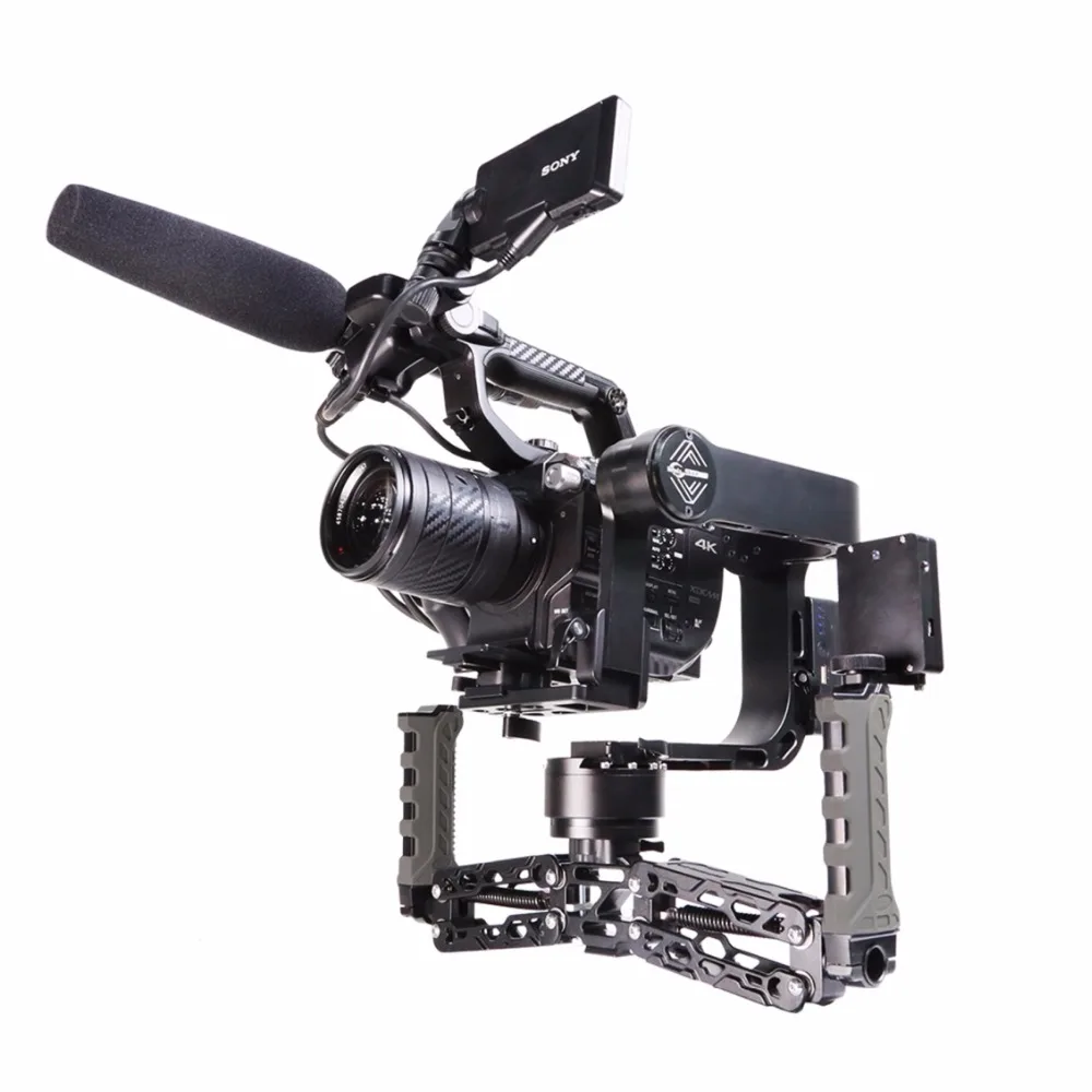 

In Stock 2016 New Nebula 4200 5-axis Gimbal Stabilizer Double Handle Gyroscope BMPCC Fantastic Product for 5DRS 5D3 5D2 A7S