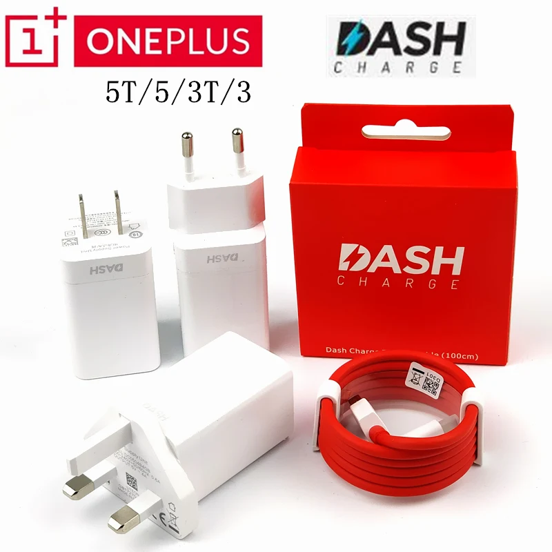  Original Oneplus 6 DASH Charger one plus 5t 5 3t 3 5V 6t Quick fast charging Adapter USB 3.1 Type-C