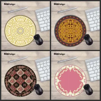 

Mairuige Hot SellingRound Mouse Pad Persian Carpet Style Round Mousepad Laptop Size 200X200MM Mini PC Home Diy Gaming Mats