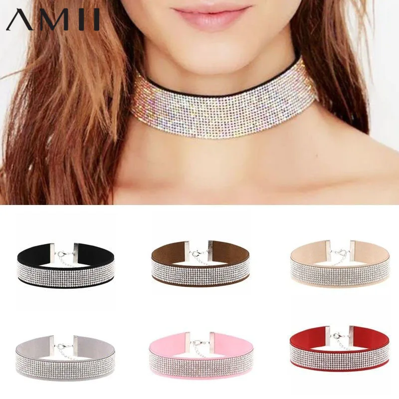 2018 Fashion Women Necklace New Brand Design Six Colors Luxury Rhinestone Jewelry for Ladies | Украшения и аксессуары