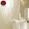 Window Curtains, Tulle, Sheer, Cortinas, Curtains for living room, Partition, Home Interior, White, Striped, Drapes for Bedroom 4