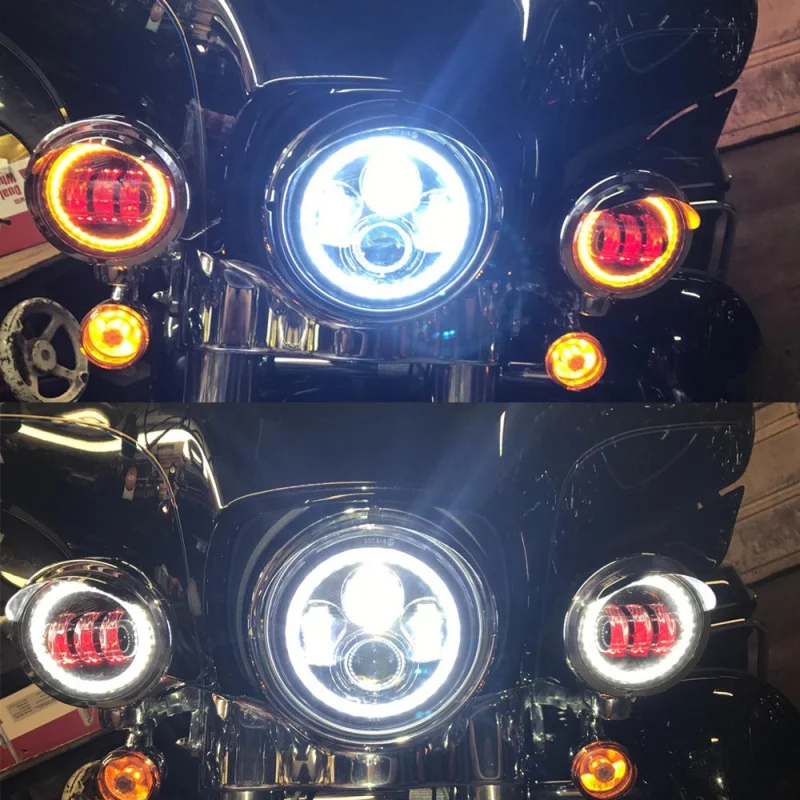 Фара светодиодная Harley для мотоцикла 7 дюймов 2x4 5 дюйма 30 вт| |