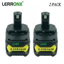 2 шт. RB18L50 5000 мА/ч, литий 18 V Замена Перезаряжаемые аккумулятор для Ryobi Мощность инструмент P102 P103 P104 P105 P106 P107 P108 P109