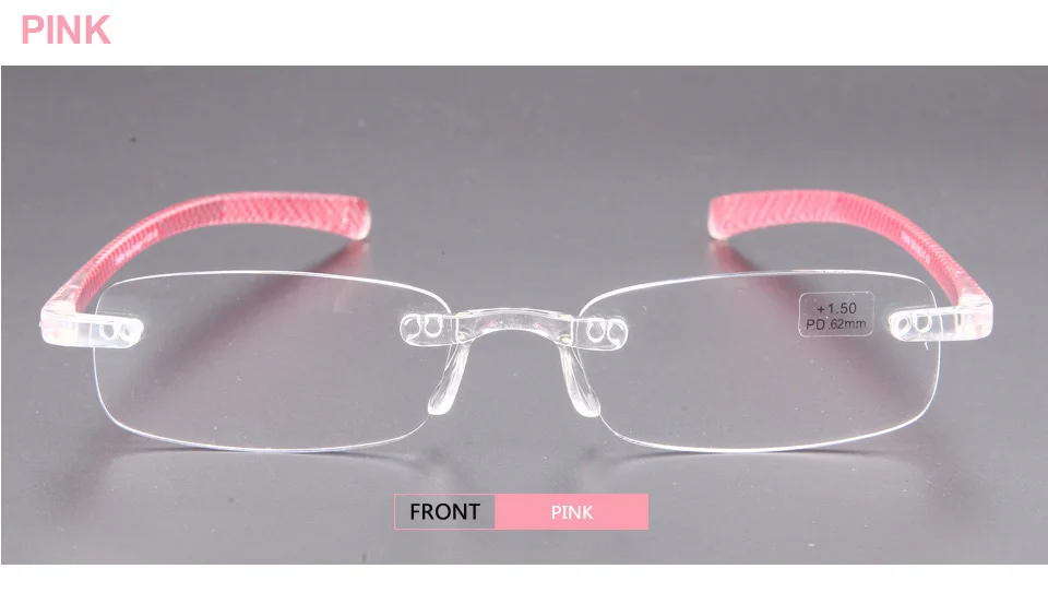Guanhao мягкие Сверхлегкий TR90 рамка очки для чтения без оправы Для мужчин Для женщин очки для чтения очки Чехол 1,0 1,5 2,0