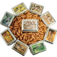 70 шт. железная коробка большого размера дымовая курильница для благовоний шишки домашняя пуля Арома Индийские благовония форма башни горит 15 мин/г C