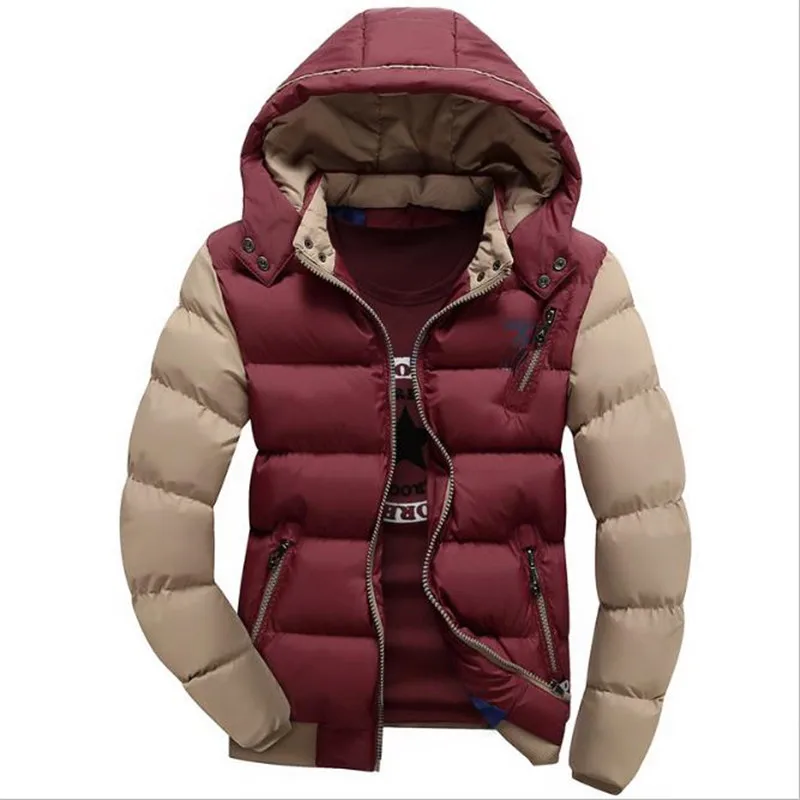 Новинка, модные сверхлегкие осенне-зимние теплые куртки для мужчин, одежда с хлопковой подкладкой, толстые тонкие мужские куртки на молнии, парки CM1838