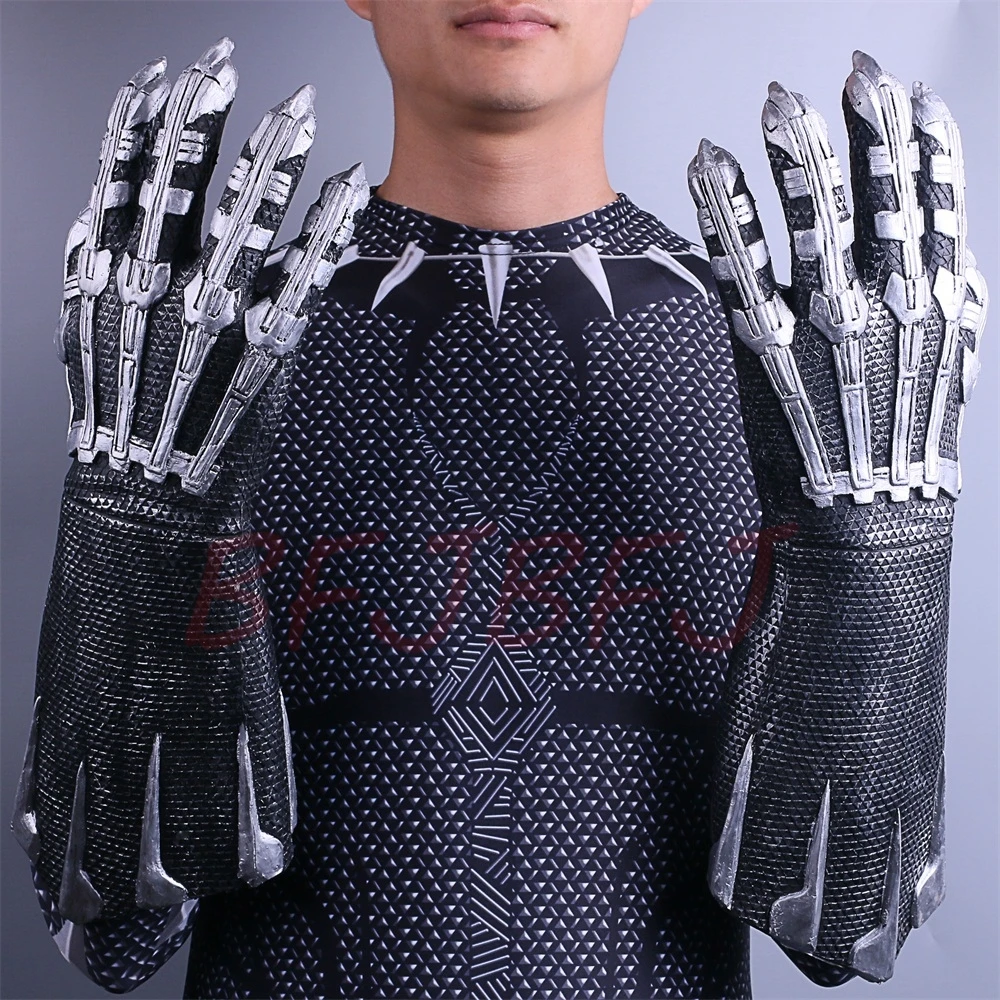 black superhero gloves